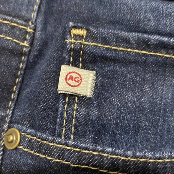 Ag Adriano Goldschmied Women's Dark Wash Prima Cigarette Leg Denim Jeans Size 30 - Picture 10 of 11
